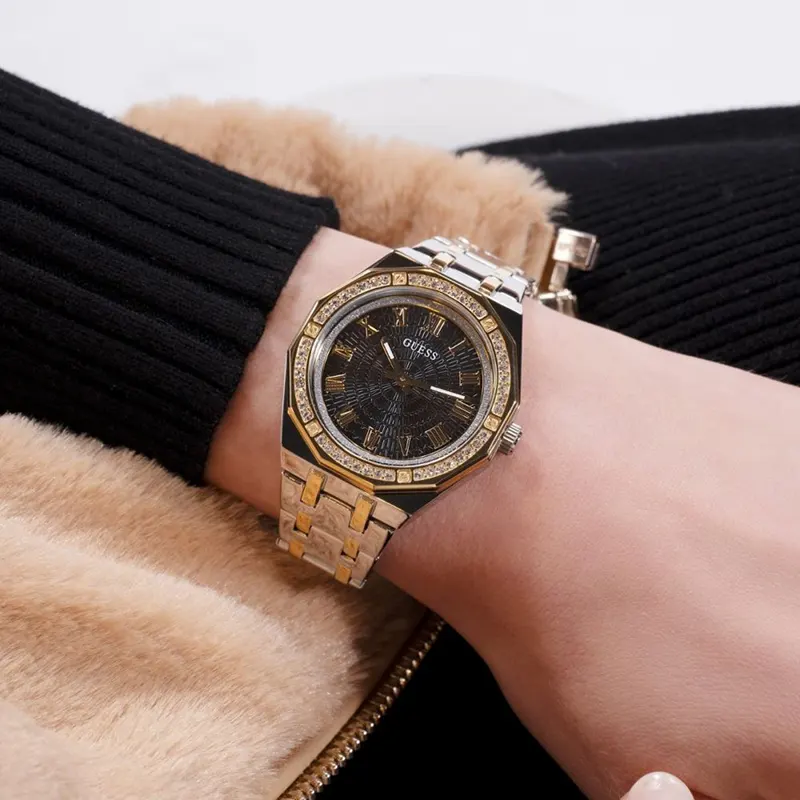 Guess Desire Trendy Two-tone Ladies Watch- GW0770L4